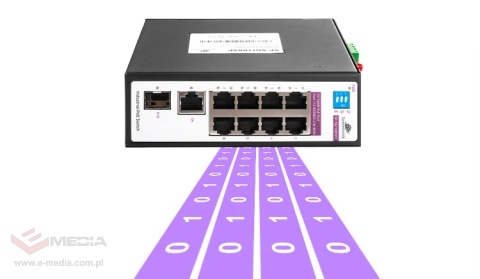 SWITCH 8-portowy SP-SGI108S Przemysłowy SFP