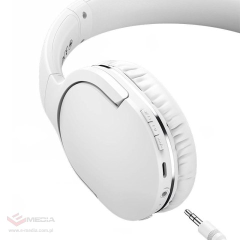 Słuchawki Bluetooth 5.3 Baseus Encok D02 Pro (białe)