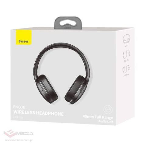 Słuchawki Bluetooth 5.3 Baseus Encok D02 Pro (czarne)
