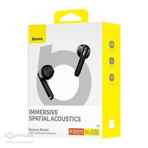 Słuchawki TWS Baseus Bowie WX5 (czarny)