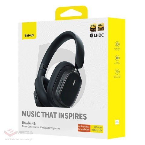 Słuchawki nauszne Baseus Bowie H1i, ANC (czarne)