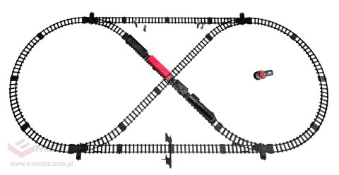 Zdalnie sterowana Retro Kolejka z Funkcją Dymu dla dzieci 5+ Interaktywne efekty + Pilot 2,4 GHz + Akcesoria