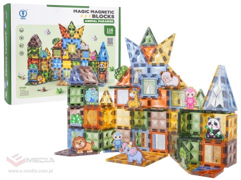 Zestaw Klocków Magnetycznych 116el.