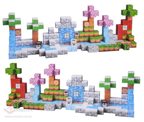 Zestaw Kostek, Klocków Magnetycznych 384el.