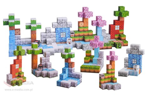 Zestaw Kostek, Klocków Magnetycznych 384el.