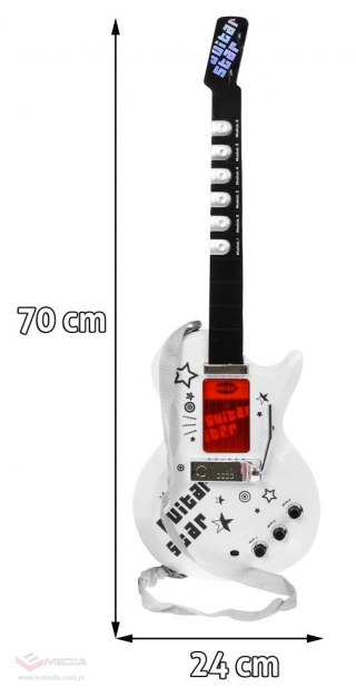 Zestaw muzyczny dla dzieci 6+ Gitara elektryczna + Wzmacniacz + Mikrofon
