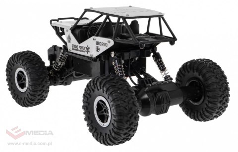 Crawler Monster dla dzieci 6+ Zdalnie sterowany Srebrny model 1:18 Ekstremalna jazda