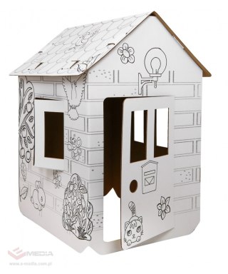 Domek XXL z końmi kolorowanka 3D dla dzieci