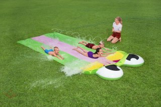 Potrójny Ślizg Wodny Żabka dla dzieci 3+ Tor 488cm BESTWAY + Łatka naprawcza