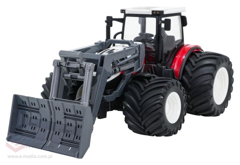 Traktor + Spych R/C 1:24 Czerwony