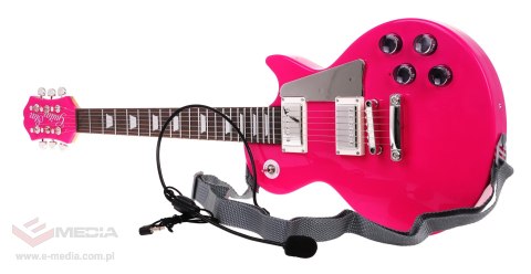 Zestaw Gitara + Mikrofon Róż