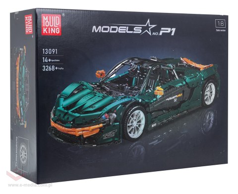 Zestaw Klocków Auto Sportowe Zielone 3268el.