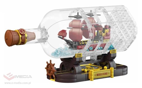 Zestaw Klocków Statek Piracki Czerwony w Butelce 885el.