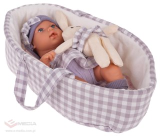Zestaw Niemowlak Lalka + Akcesoria Fioletowe