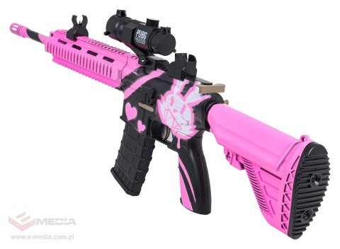 Karabin M416 Różowy na Kulki Wodne + Akcesoria