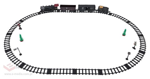 Kolejka Retro z Funkcją Świateł, Dźwięku i Dymu 172cm