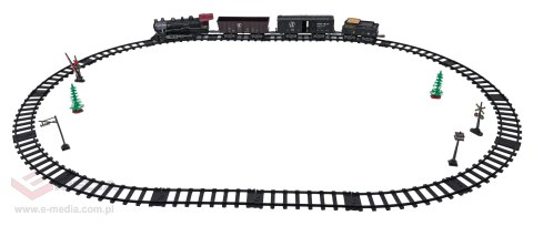 Kolejka Retro z Funkcją Świateł, Dźwięku i Dymu 172cm