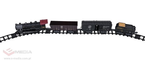 Kolejka Retro z Funkcją Świateł, Dźwięku i Dymu 172cm