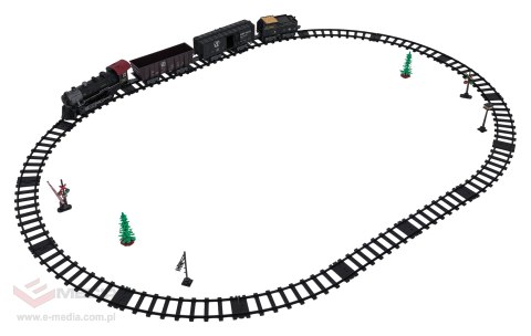 Kolejka Retro z Funkcją Świateł, Dźwięku i Dymu 172cm