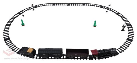 Kolejka Retro z Funkcją Świateł, Dźwięku i Dymu 172cm