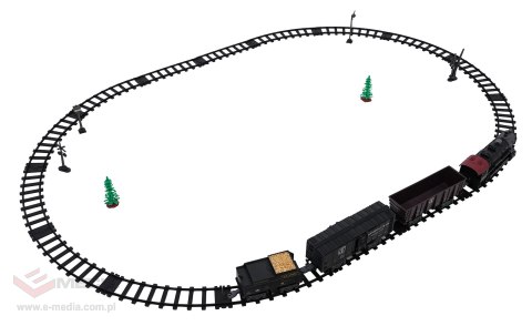 Kolejka Retro z Funkcją Świateł, Dźwięku i Dymu 172cm