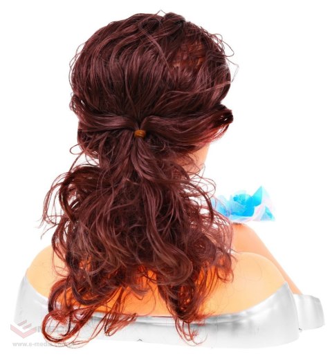 Lalka brunetka do stylizacji włosów dla dzieci 3+ Zestaw do czesania + Ozdoby akcesoria