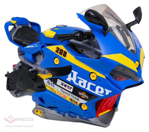 MEGA Parking z Funkcją Dymu Motocykl