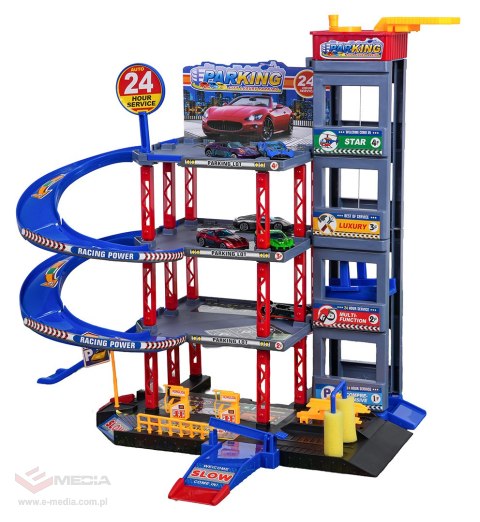 MEGA Wielopoziomowy Parking z Matą + Akcesoria