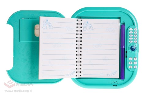Sekretny Pamiętnik + Interaktywny Sejf z Zamkiem Szyfrowym dla dzieci 3+ Odgłosy + Funkcje dźwiękowe + Notatnik + Flamaster