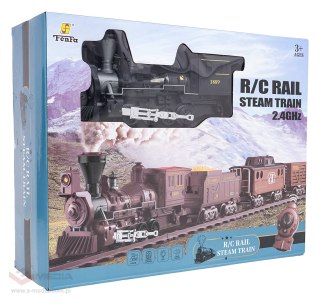 Transportowa Kolejka Retro z Funkcją Świateł, Dźwięku i Dymu 172cm