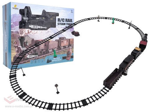 Transportowa Kolejka Retro z Funkcją Świateł, Dźwięku i Dymu 172cm