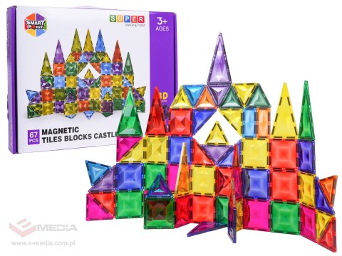 Zestaw Klocków Magnetycznych 3D 67el.