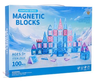 Zestaw Klocków Magnetycznych ICE SNOW 100el.