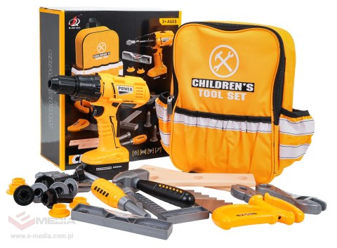 Zestaw Małego Majsterkowicza Żółty + Plecak