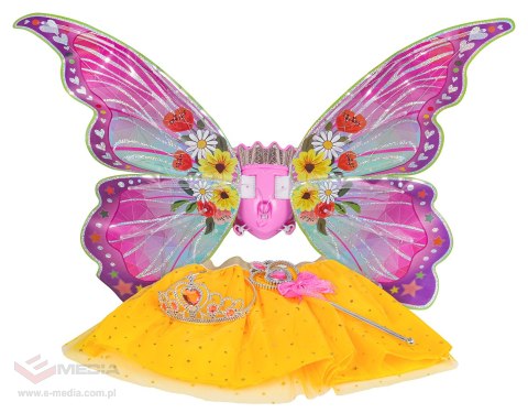Zestaw Skrzydeł Motyla + Żółta Sukienka