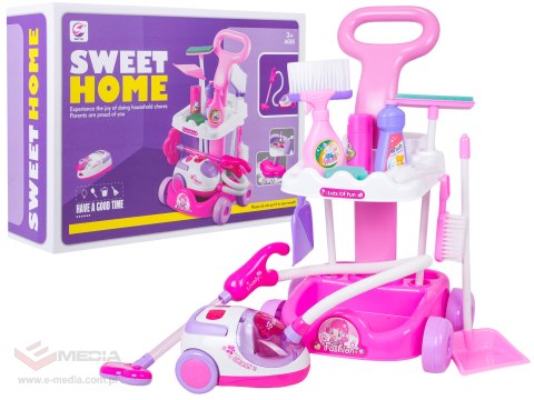 Zestaw Sprzątający Różowy + Akcesoria