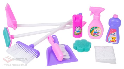 Zestaw Sprzątający Różowy + Akcesoria