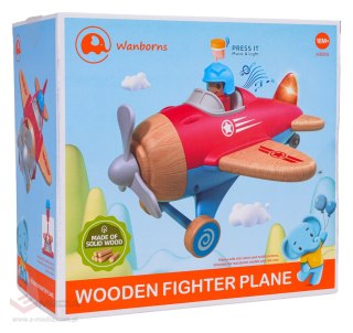 Drewniany Samolot Czerwony