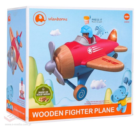 Drewniany Samolot Niebieski