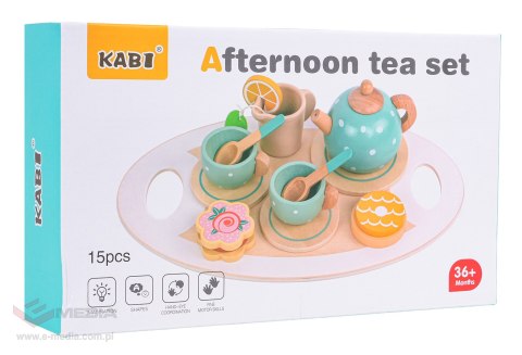 Drewniany Zestaw Herbaciany + Akcesoria