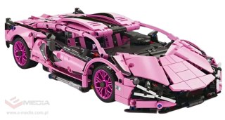 Klocki Auto Sportowe Różowe 1280el.