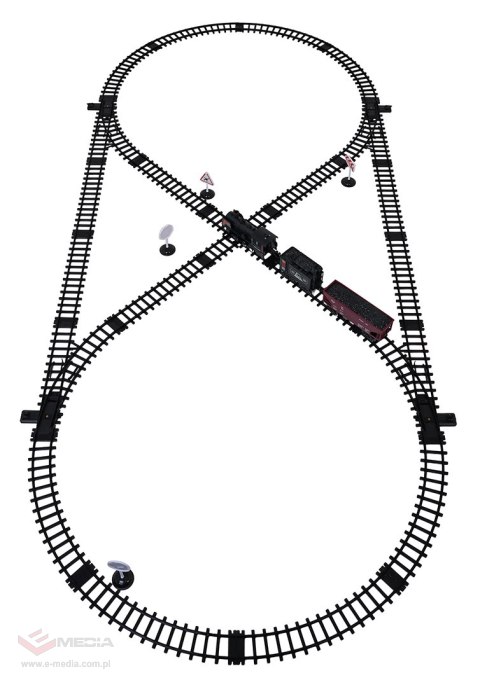 Kolejka z Pociągami z Funkcją Dymu, Świateł i Dźwięku