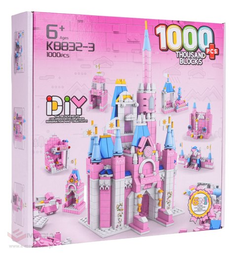 Zestaw Klocków 1000el. Zamek Księżniczki