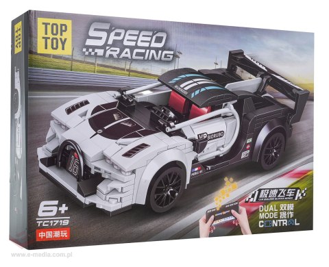 Zestaw Klocków Auto Sportowe Białe R/C