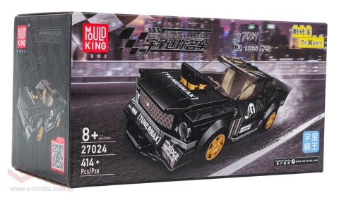 Zestaw Klocków Auto Sportowe Czarne 414el.