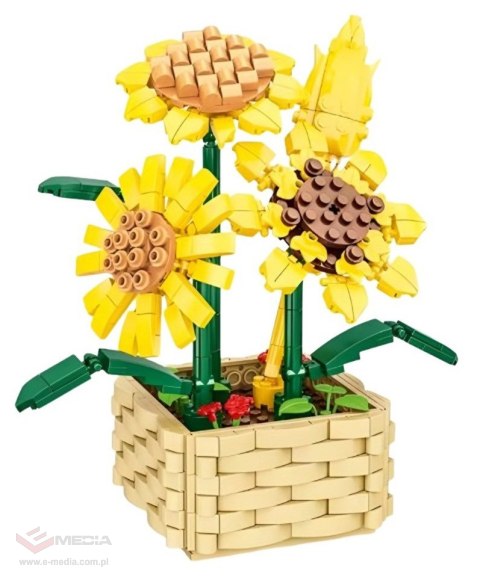 Zestaw Klocków Kwiaty Słoneczniki 550el.