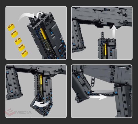 Zestaw Klocków Militaria Karabin 1133el.