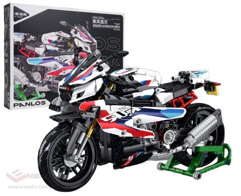 Zestaw Klocków Motocykl Ścigacz Biały 912el.