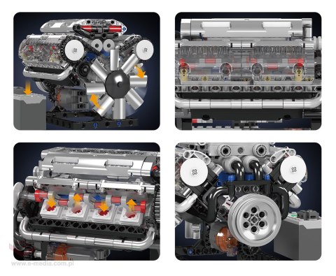 Zestaw Klocków Silnik 552el.