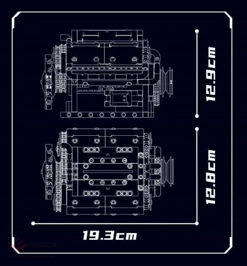 Zestaw Klocków Silnik 552el.